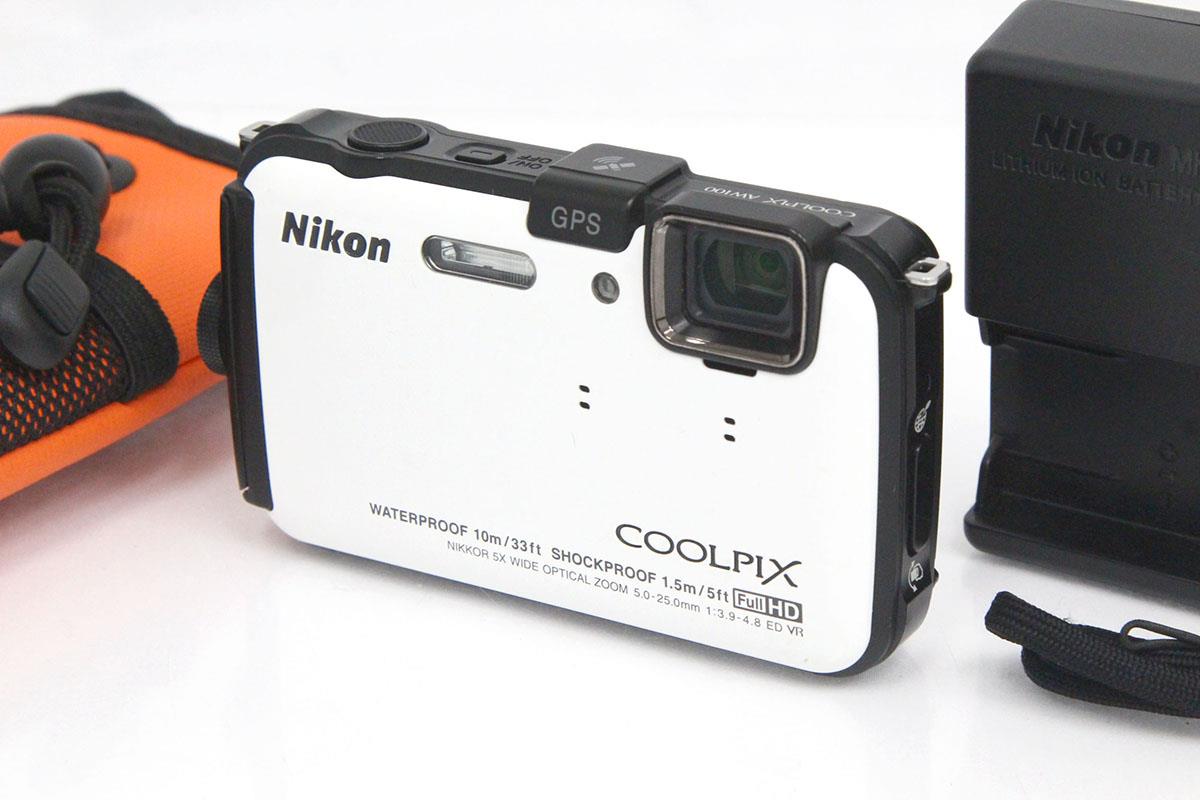 ニコン クールピクス COOLPIX AW100（ナチュラルホワイト） コンパクト