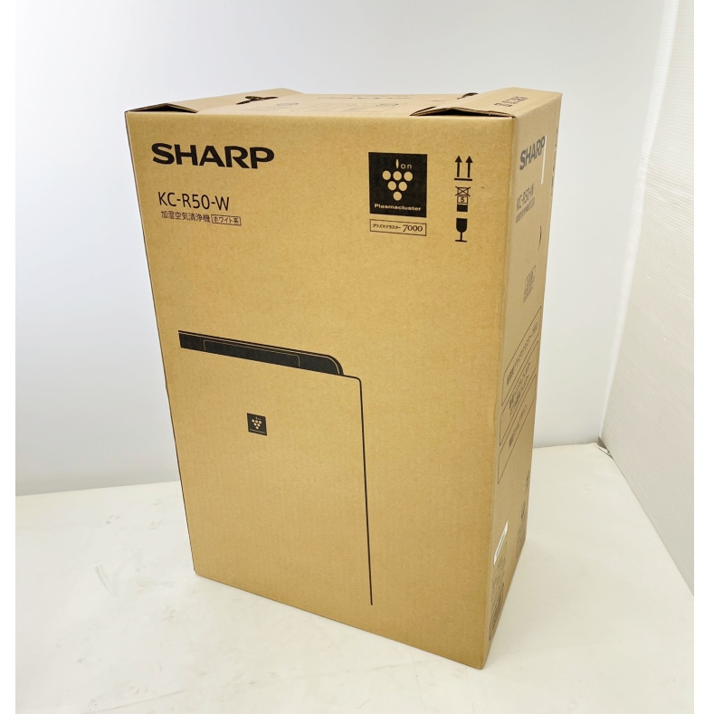 SHARP プラズマクラスター7000 加湿空気清浄機 KC-N50-W ホワイト 空気