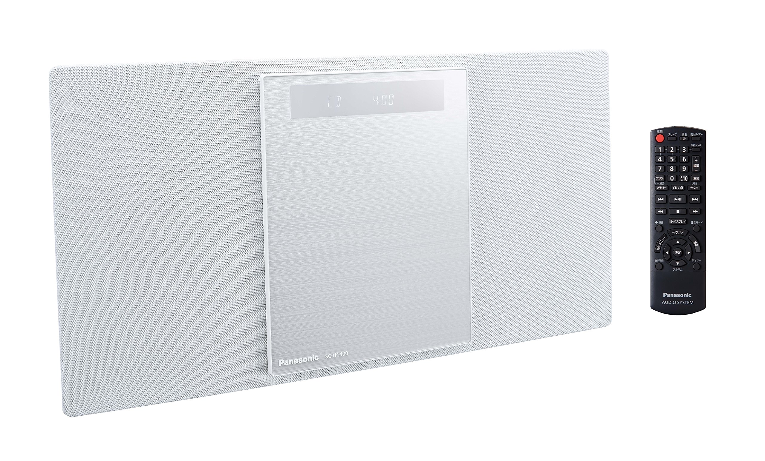 Panasonic コンパクトステレオシステム SC-HC400-W ホワイト