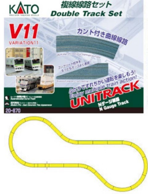 カトー カトー V11 複線PC線路セット 20-870 Nゲージ用レール - 最安値