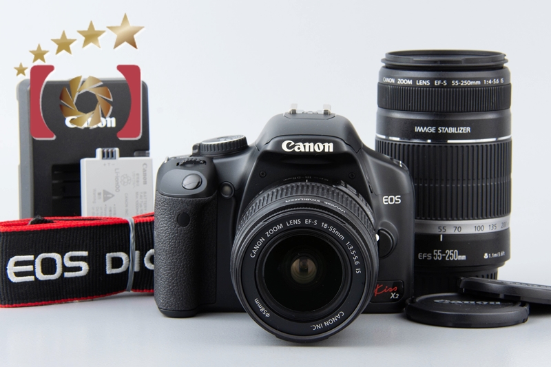 キヤノン EOS Kiss X2 レンズキット デジタル一眼レフカメラ - 最安値