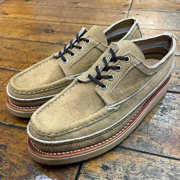 黄 ラッセルモカシン 箱付き リソール済 カモ 8 E ヒューロン