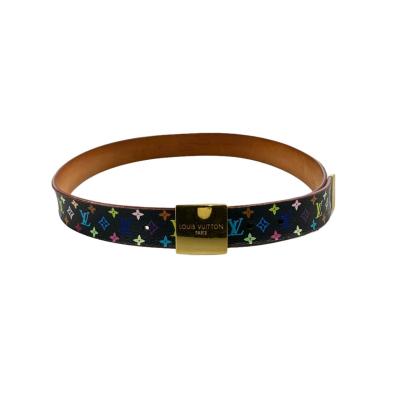 ルイ・ヴィトン ベルト ゴールド金具 サンチュールキャレ モノグラム