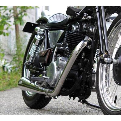 SR400 エキパイ 手曲げ（バイク用 エキパイ(エキゾーストパイプ
