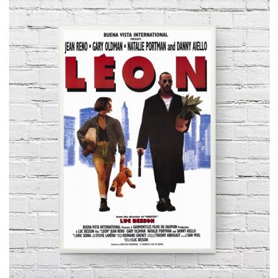 映画LEONシーン アートフレーム 黒 映画ポスター 『レオン』LEON The