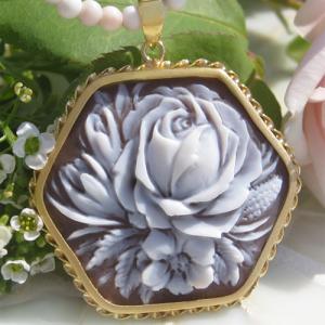 ゆーたんちゃん専用アンティークナイト&デーサードニクスシェルカメオ