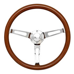 ウッド ステアリング 38Φ 15インチ 6穴 ハンドル レトロ クラシック 旧