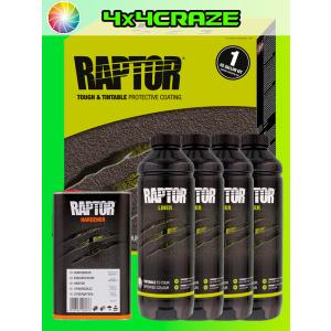 即納)ラプターライナー ガン付き 4L TINTABLE 色替え用 U-POL RAPTOR