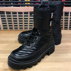 GUCCI（グッチ） ショートブーツ 750538 17K00 レディース ロゴ