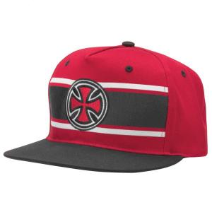 リアル スケートボード スナップバック キャップ ホワイト/レッド