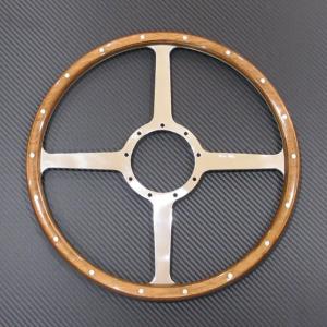 モトリタ Moto-Lita ウッドステアリングホイール クラシック フラット