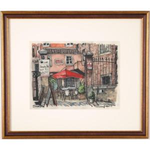 小林研三「 雪の峠 」 油絵 ・ 油彩画 SM ( ) 絵画 洋画 肉筆 手描き