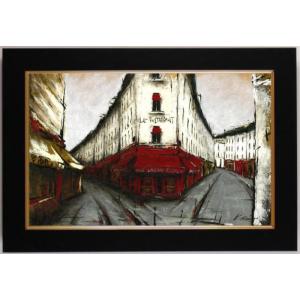 中野克彦 路地裏で出会った風景 パリ 絵画 風景画 フランス 油絵