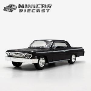 モーターマックス 1/24 箱入り ミニカー 1964 CHEVROLET IMPALA レッド