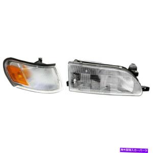 USヘッドライト 1994-1997ホンダアコードクリアハローフロント左+右側