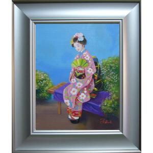 絵画 油絵 竹内敏彦 肉筆油絵 動物画 虎図 縁起物 F6 : アートフジ