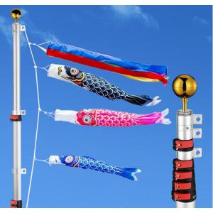 2025年度 新作 日本製 こいのぼり ポール単品 [ハイパワーポール W