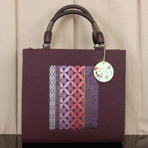 バッグ 和装 皇室ご愛用 京老舗岡重謹製 OKAJIMA シルクハンドバッグ