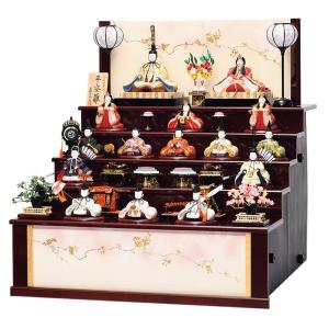 久月 雛人形 飾り方 七段 よろこび雛 九番親王 大三五揃 h023-k-7020