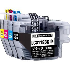 プリビオ ブラザー LC3119-4PK〔純正同様 顔料インク〕〔LC3117の大