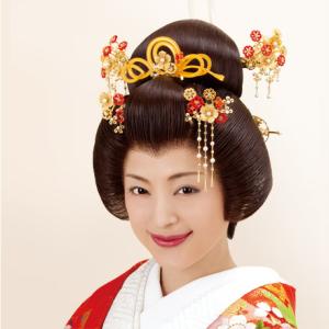 花嫁かつら【お手頃価格の中古品】髪色 自然色 文金高島田 軽量・人毛