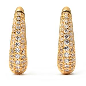 TOM WOOD（トムウッド） 並行輸入 ピアス リズ Hoops Pave 100607 S925