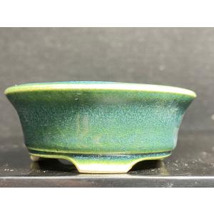 堀江美功 緑釉丸陣笠三足鉢 2.5号(7cm) : 鉢や 暮路空 - 通販 - Yahoo