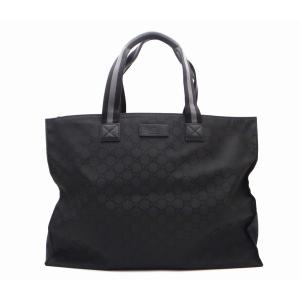 GUCCI（グッチ） ブラック 黒 シルバー金具 ナイロン/レザー 180449