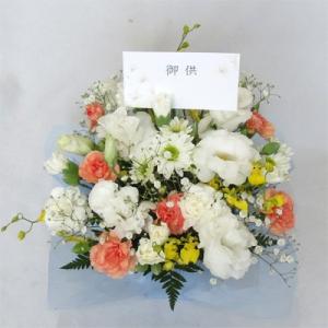 プリザーブドフラワーブーケ/白バララウンドブーケ（グリーン