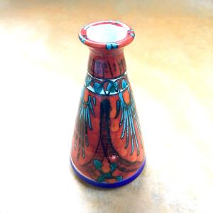 イタリア製 輸入雑貨 花瓶 マヨルカ焼き デルータ Deruta ドラゴン