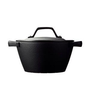 岩鋳（IWACHU） キャセロール 20cm (深型) 南部鉄器 クロコ(CUROCO