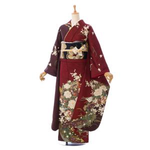 総絞り 正絹|160〜168cm|11〜15号|振袖フルセット(紺系)| 大きいサイズ