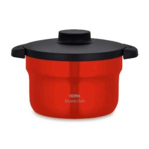サーモス IH対応 真空保温調理器シャトルシェフ アーバンレッド KBJ