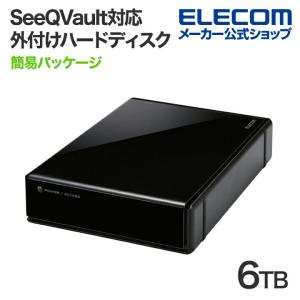 エレコム ELD-HTV060UBK 外付けハードディスク 6TB ラバーフット付