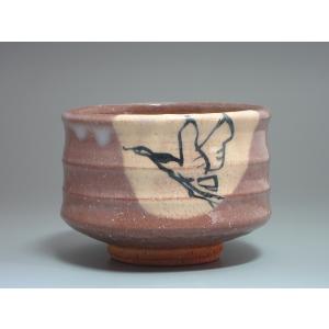 桜花流水図 赤楽茶碗 井上春峰造 : 茶道具商 越中屋 - 通販 - Yahoo