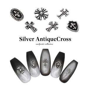 十字架 クロス 3Dエンボス加工 クロスネイル クロム クロス パーツ