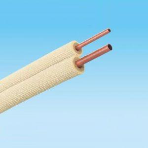 因幡電工 (送料無料) ペアコイル 2分3分 20m エアコン配管用被覆銅管