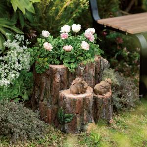 dinos（ディノス） 切り株のプランター プランター 植木鉢 鉢カバー