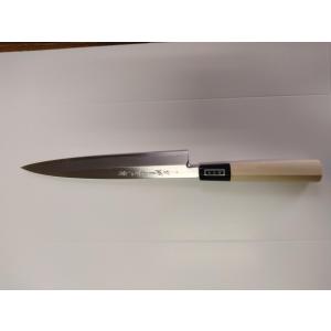 安来鋼青紙二号 黒打槌目 刺身 さしみ用柳刃包丁 240mm : どうぐ屋