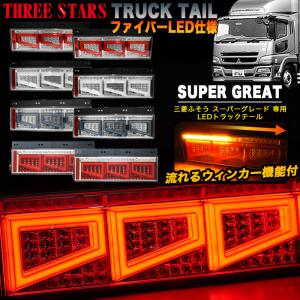 Eマーク取得 スーパーグレート 三菱ふそう ファイバー LED トラック