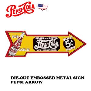 PEPSI（ペプシ） エンボス メタルサイン PEPSI COLA TAKE HOME A