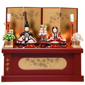 アウトレット品 雛人形 十五人揃い ケース飾り 江戸木目込み雛 紅白梅