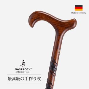 No.21 縞オーク大曲ステッキ（木製杖／最長91cm／日本製）｜土屋産業