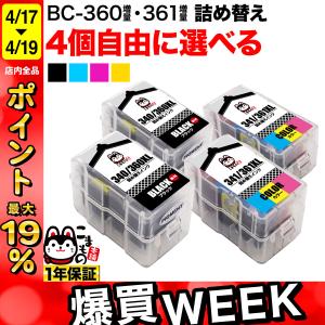 PIXUS 〔インク吸入キット付き〕キャノン BC-340 -360XL〔顔料ブラック