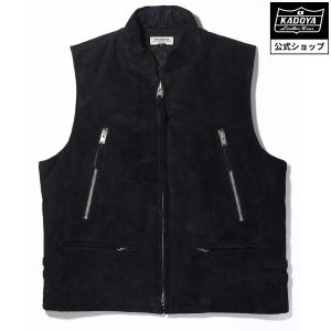 カドヤ（KADOYA） KADOYA LEATHER RIDERS VEST / スウェードブラック