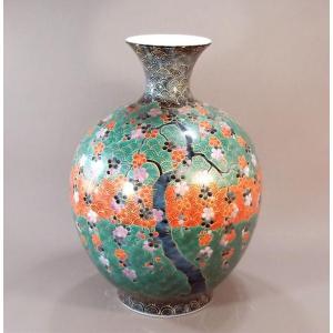 有田焼 金襴手景図飾り沈香壺｜陶芸作家 藤井錦彩 作 : 有田焼 藤井錦