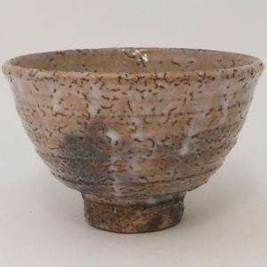 茶道具 抹茶茶碗 萩焼 波多野善蔵作 指月窯 鵬雲斎付 やや大振り 萩