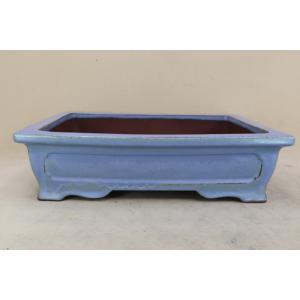 盆栽鉢】 時代鉢 古瀬戸 青磁長方鉢（左右19.5cm 無傷）いよじ園