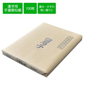 画仙紙半切 黒曜箋 条幅 半切 35cm×136cm 100枚 書道用紙 機械漉画仙紙