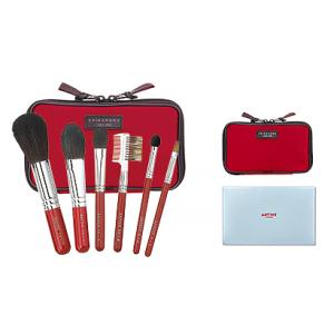 熊野筆 玉信堂 メイクブラシ 化粧筆 4本セット ケース付き 熊野筆 玉信